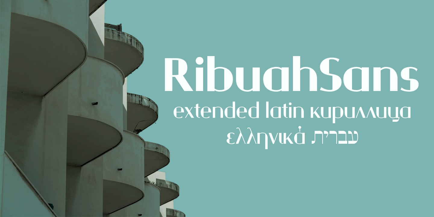 Ejemplo de fuente Ribuah Sans